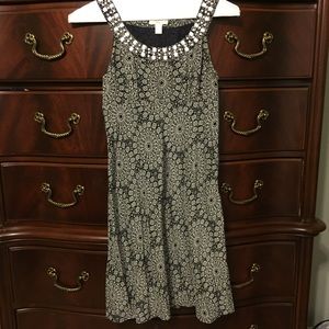 LOFT 6p navy silk shift dress 👗